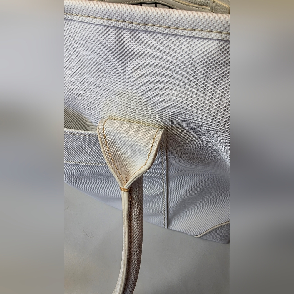 Lacoste Women's Cream Tote Bag - Picture 7 of 15